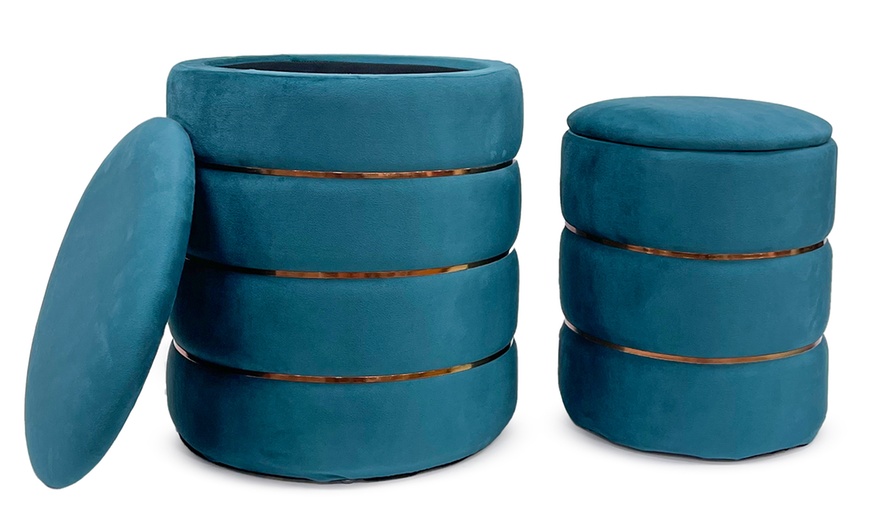 Image 7: Lot de 2 poufs de rangement "Romeo e Giulietta"
