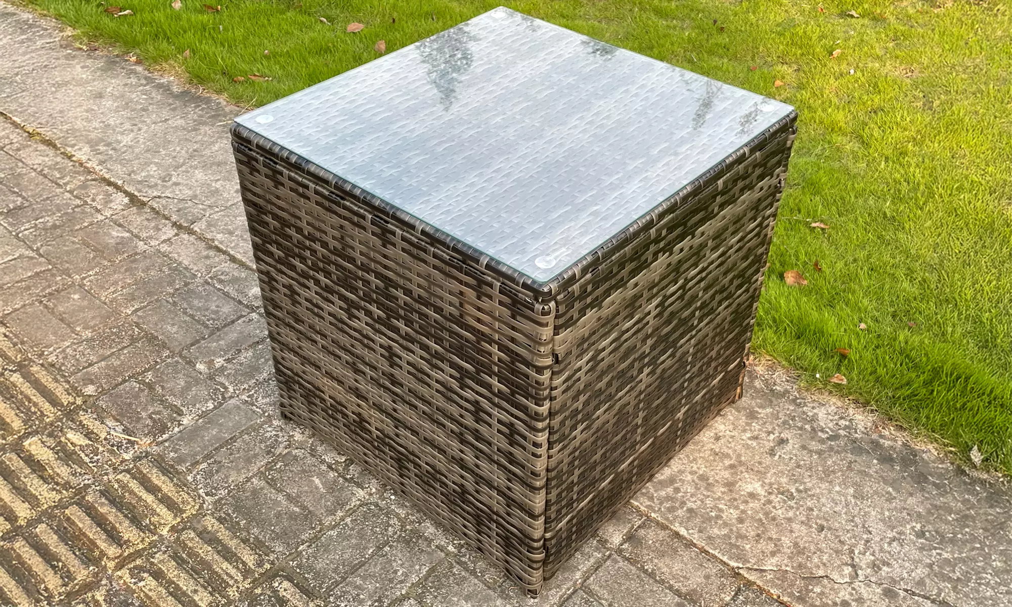 U Shaped Rattan Effect Gardern Furniture Dining Sofa Set