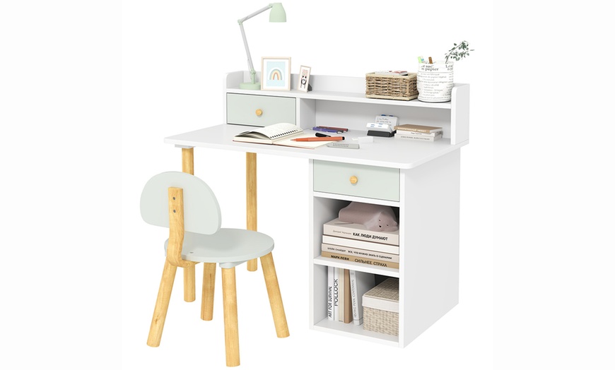 Image 3: AIYAPLAY Kids Desk and Chair Set