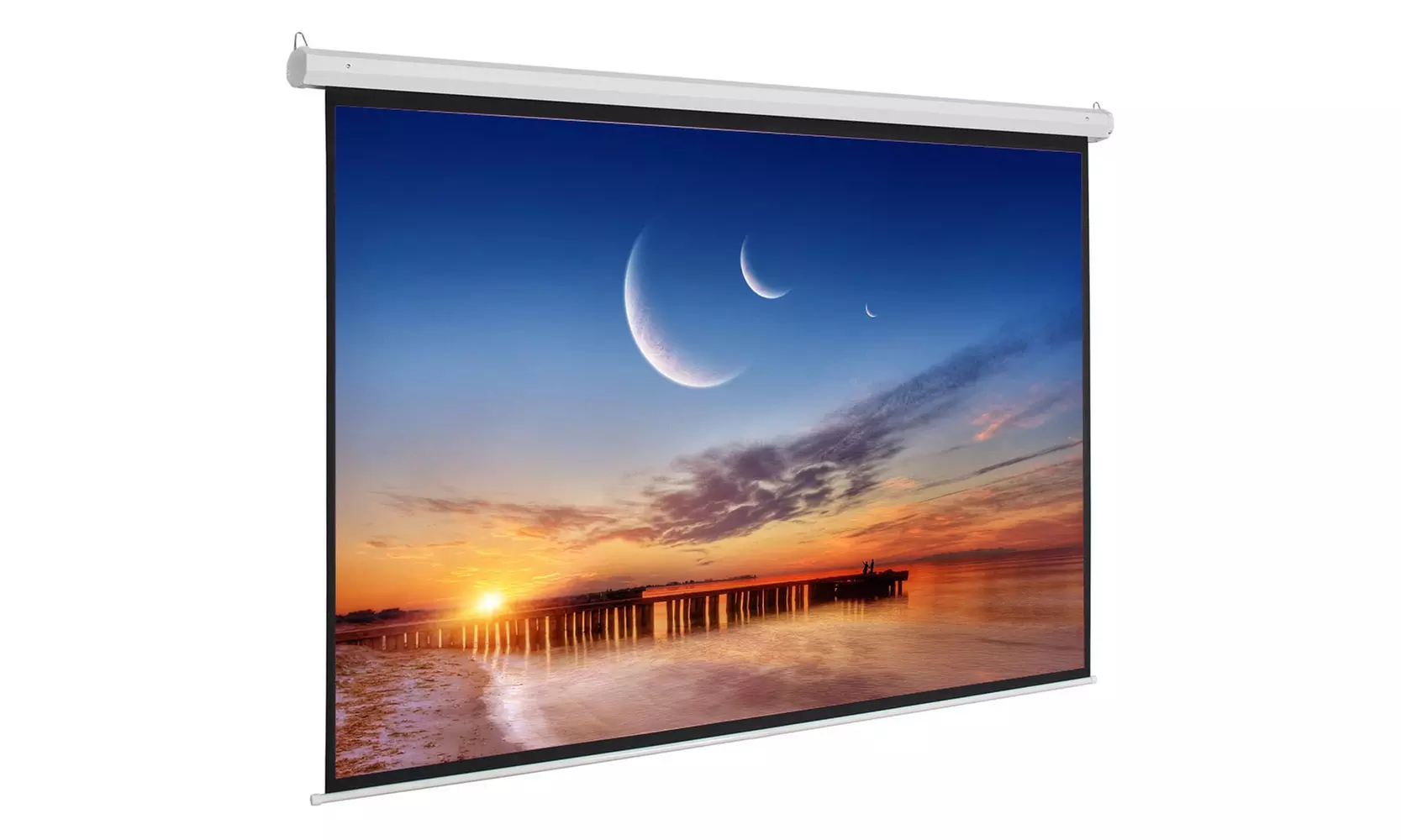 92" 16:9 Viewing Area Motorized Projector Screen Matte
