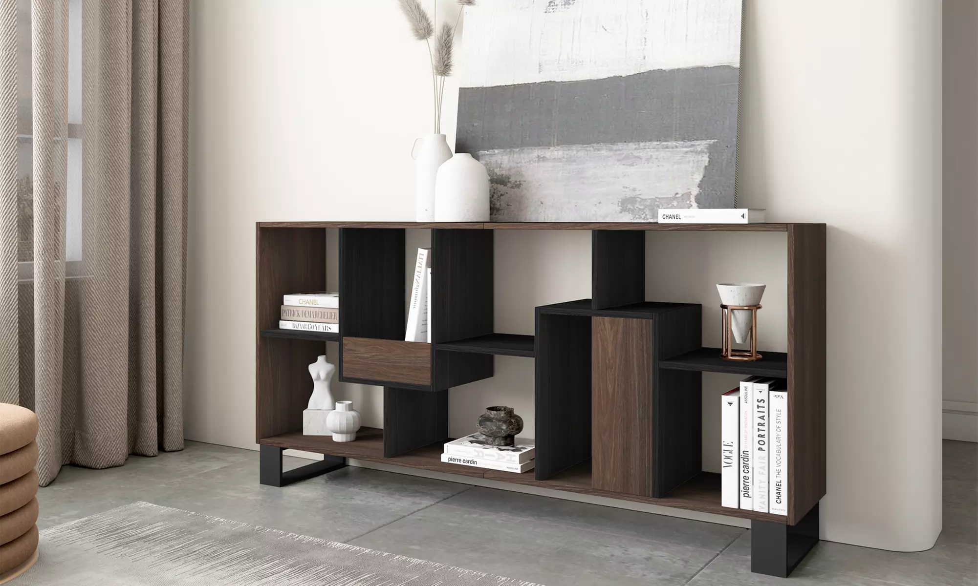 Estantería librería multiposición de diseño