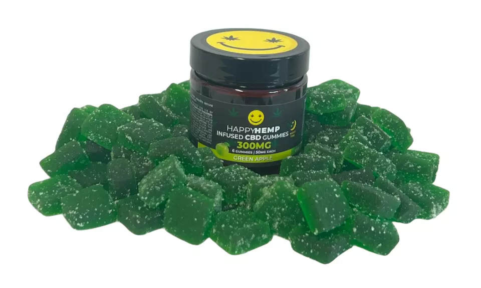 Happy Hemp Infused CBD Gummies for Sleep - Broad Spectrum CBD Gummies