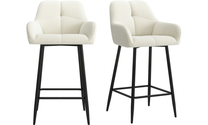 Image 10: Set di 2 sgabelli da bar Leo