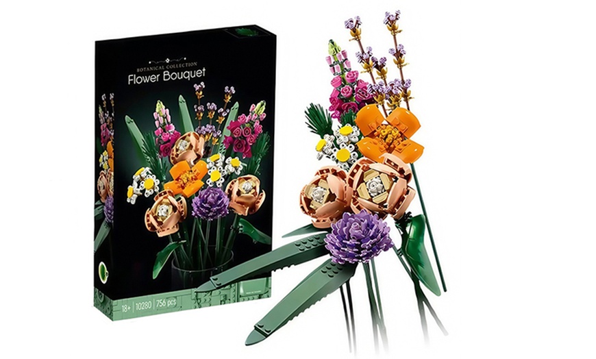 Image 4: Set di blocchi Bouquet ispirato ai Lego
