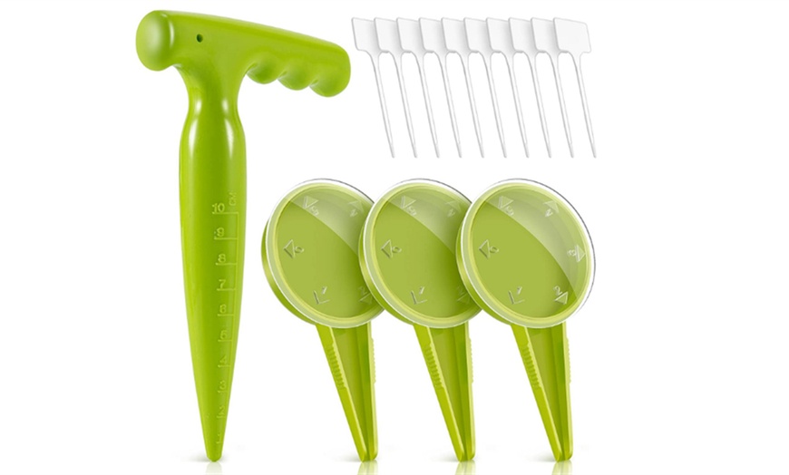 Image 1: 14-Piece Seed Dispenser Tool Set