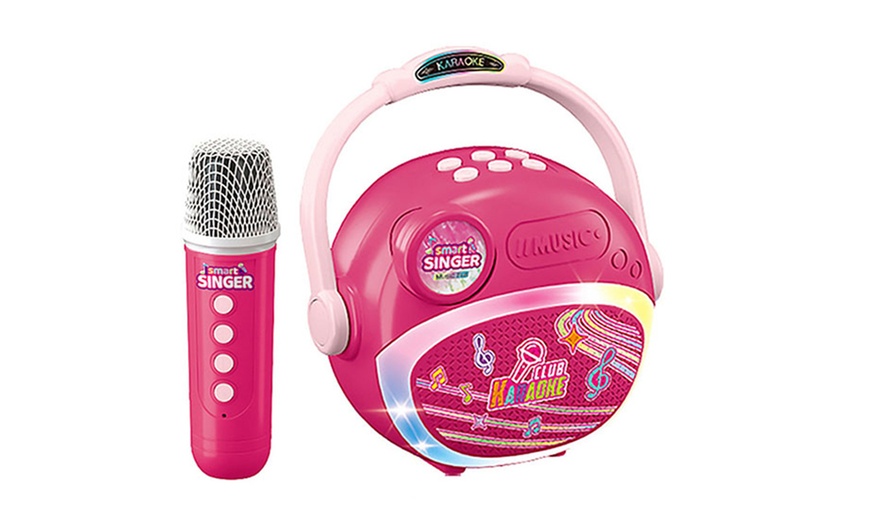 Image 2: Kabelloser Bluetooth Karaoke-Lautsprecher mit Mikrofon