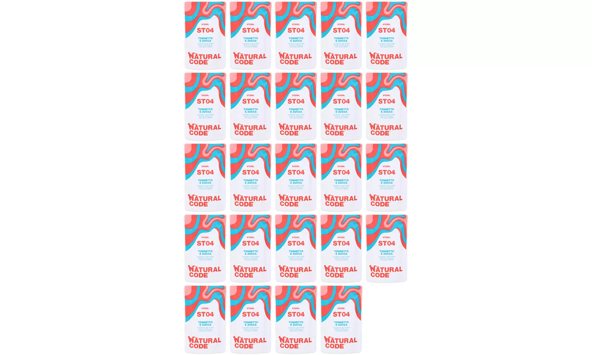 24, 48 o 96 bustine di cibo per gatti sterilizzati Natural Code