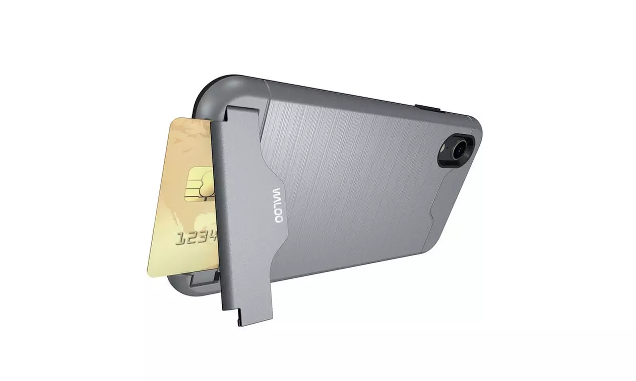 Waloo Brushed Kickstand Case for iPhones 