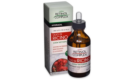 1 o 2 flaconi di olio di ricino nutriente e rinforzante Ultra Hydraoil Retinol Complex da 100 ml