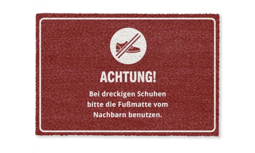 Image 12: Fußmatte mit Namen in Design nach Wahl