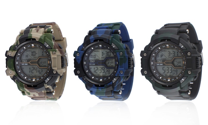 camo digital watch