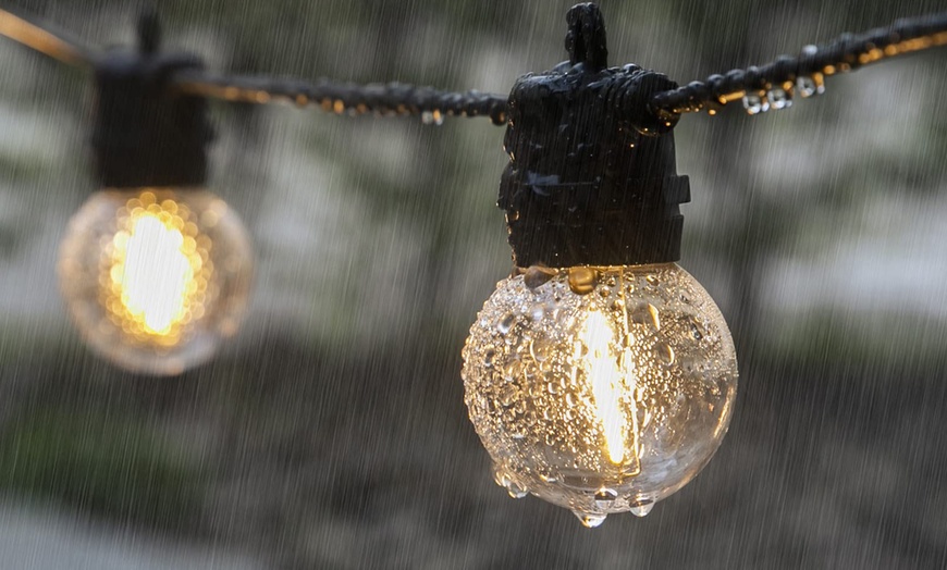 Image 10: Up to Three Sets of Garden Solar-Powered Retro-Style Bulb