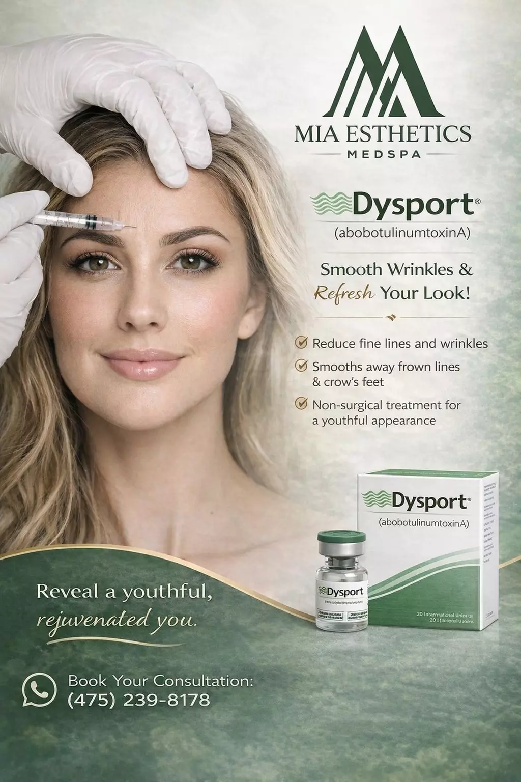 50, 100, 150 Units of Dysport