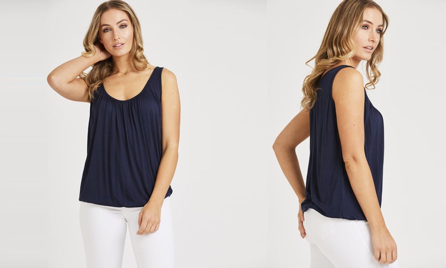 Image 10: Ruched Neck Balloon Vest