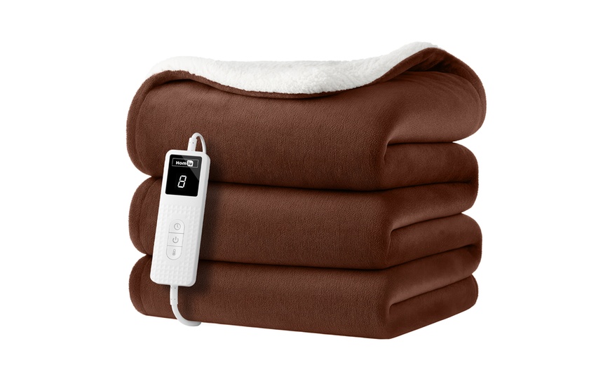 Image 7: Homiu Electric Heated Blanket Throw