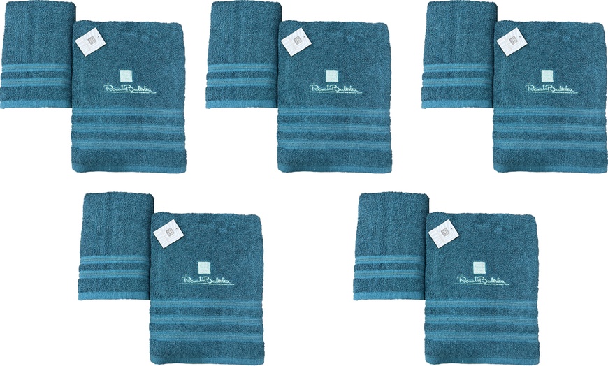 Image 10: 3 ou 5 ensembles de 2 serviettes Renato Balestra