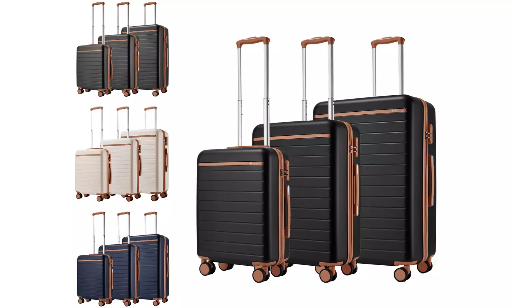 Milan Scratch-Resistant Hard Shell Suitcases