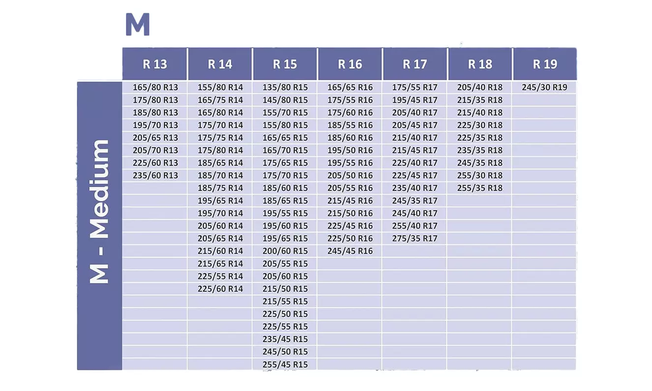 Set di 2 catene da neve in tessuto