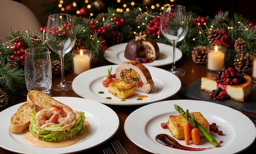 Image 1: 3 Course Festive Arado Menu Including a Glass of Cava each