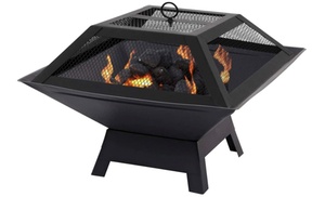 Square BBQ Grill Fire Pit