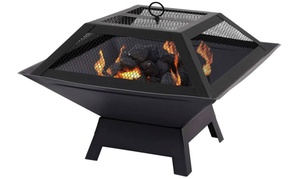 Square BBQ Grill Fire Pit