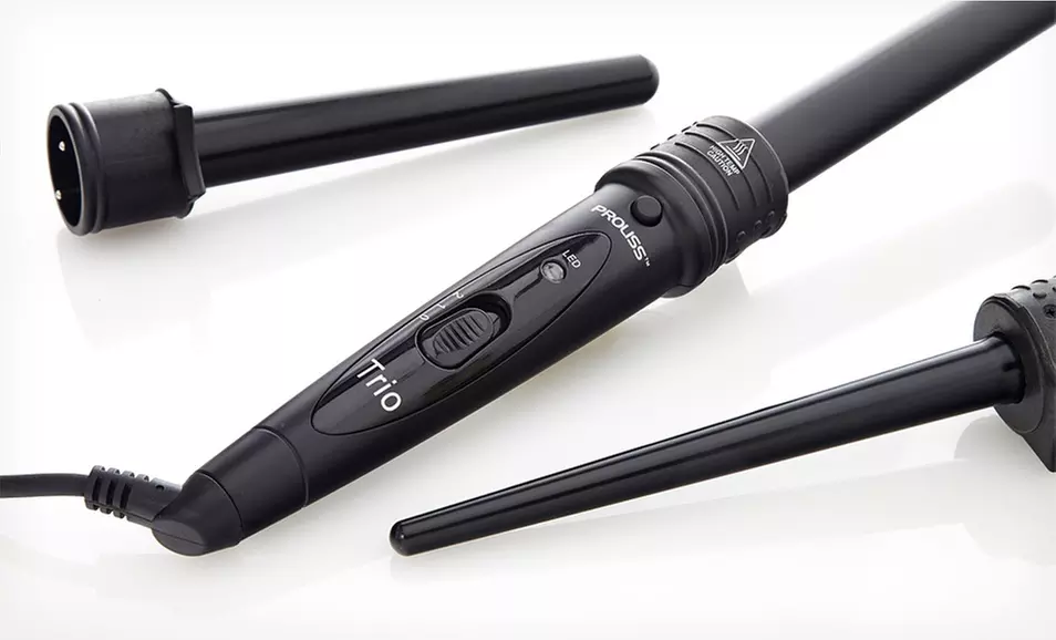 Proliss Interchangeable Curling Iron with Three Barrels. Free Shipping and Returns. - Second Medium