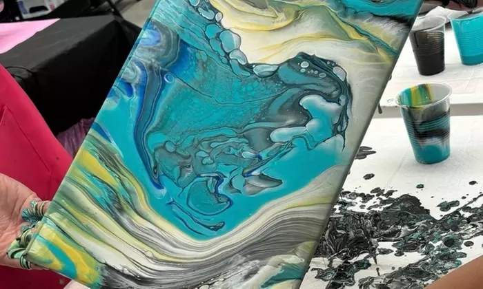 Valentine's Fluid Art Date Night: Create a Masterpiece Together