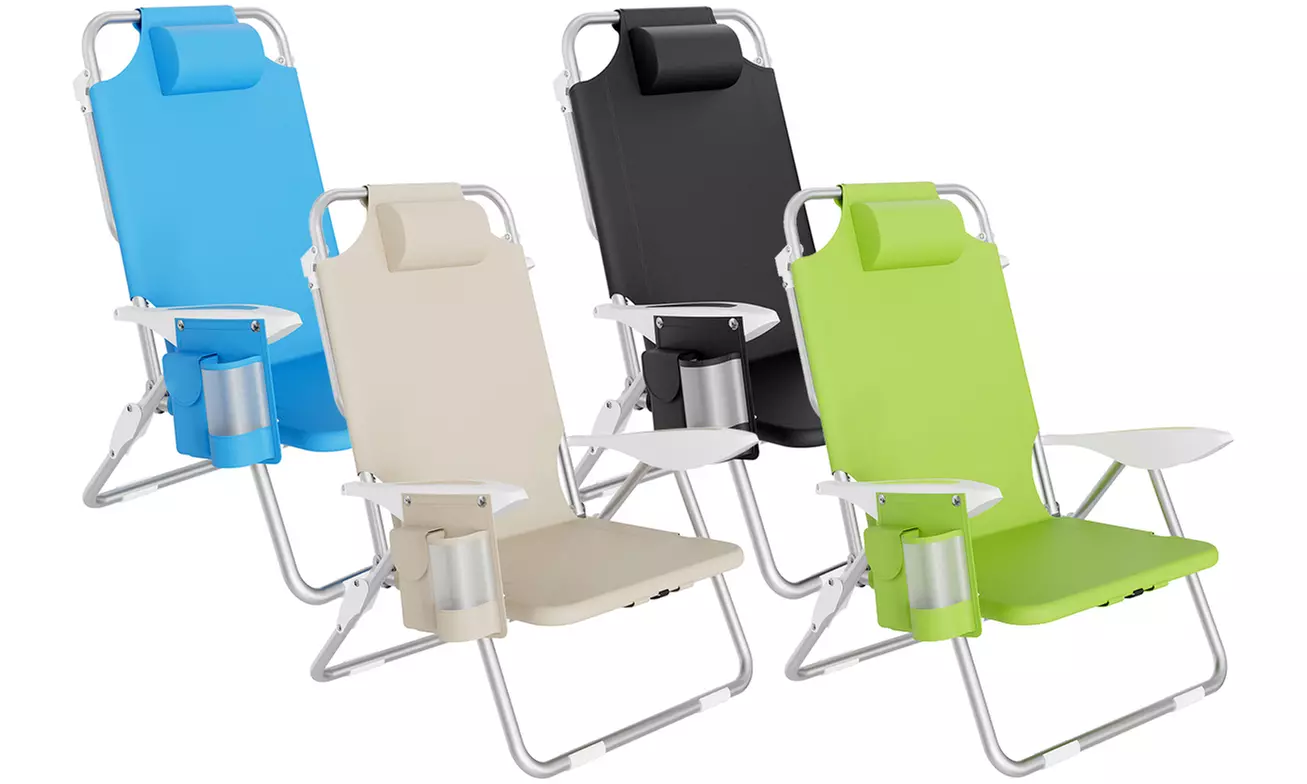 Spiaggina pieghevole con borsa termica integrata Bakaji