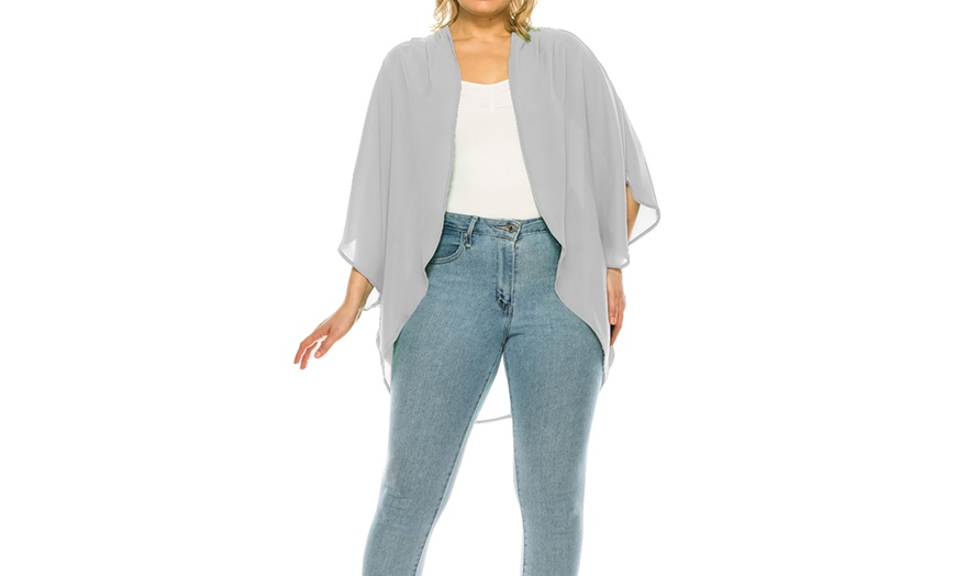 Image 4: MOA Collection Women's Loose Fit Cardigan Sweater