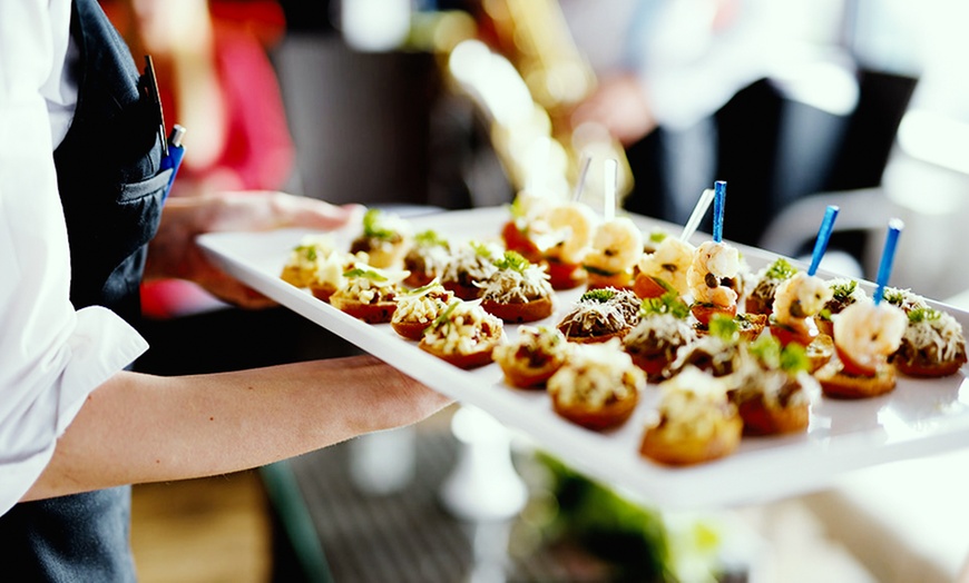 Image 3: 90 Min Vivid Cruise with Hot Finger Food & Front-row Fireworks Access