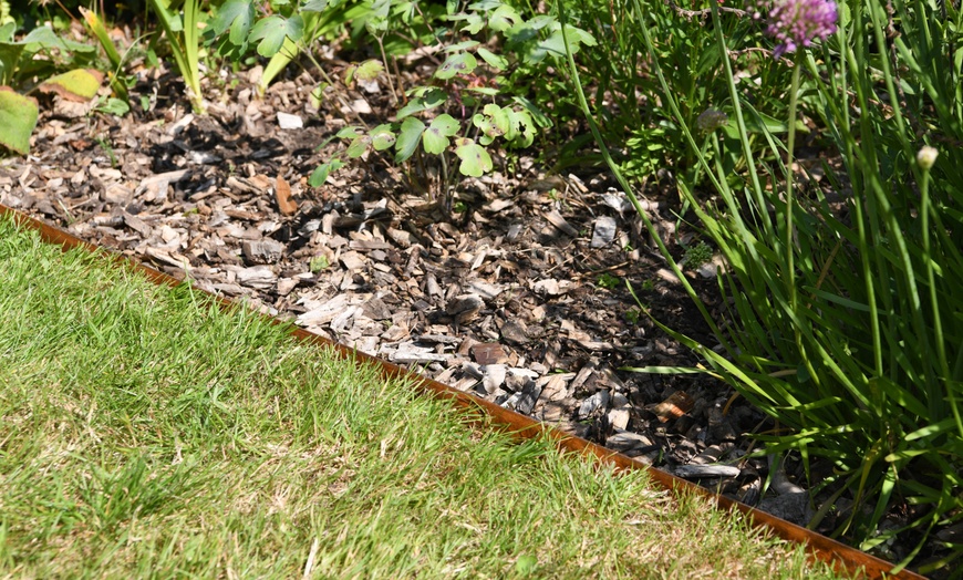 Image 6: Heavy Duty Metal Border Edging - 4 Colour Options - Pack of 4