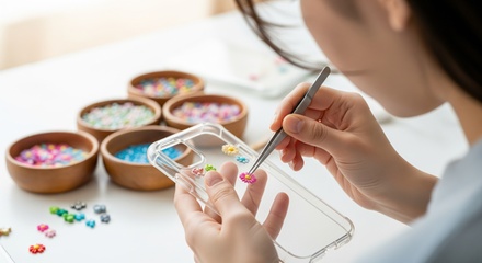 Für 1 Person: Gestalte deine eigene Handyhülle - Herzstück - Kreativ. Einzigartig. Gemütlich.