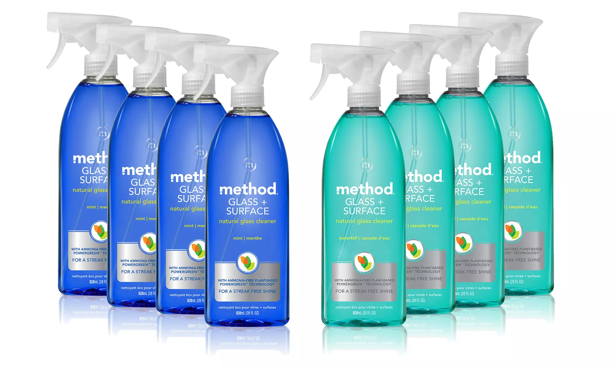 Method Natural Glass & Surface Cleaner (4-Pack); Mint or Waterfall Scents - Primary Image