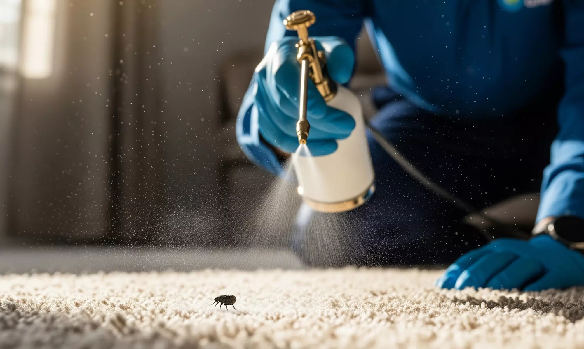 Deep Carpet Cleaning for 3, 4, or 5 Rooms or Full Pest Control Service
