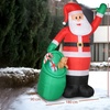 Image 6: Outsunny Inflatable Santa Christmas Decorations