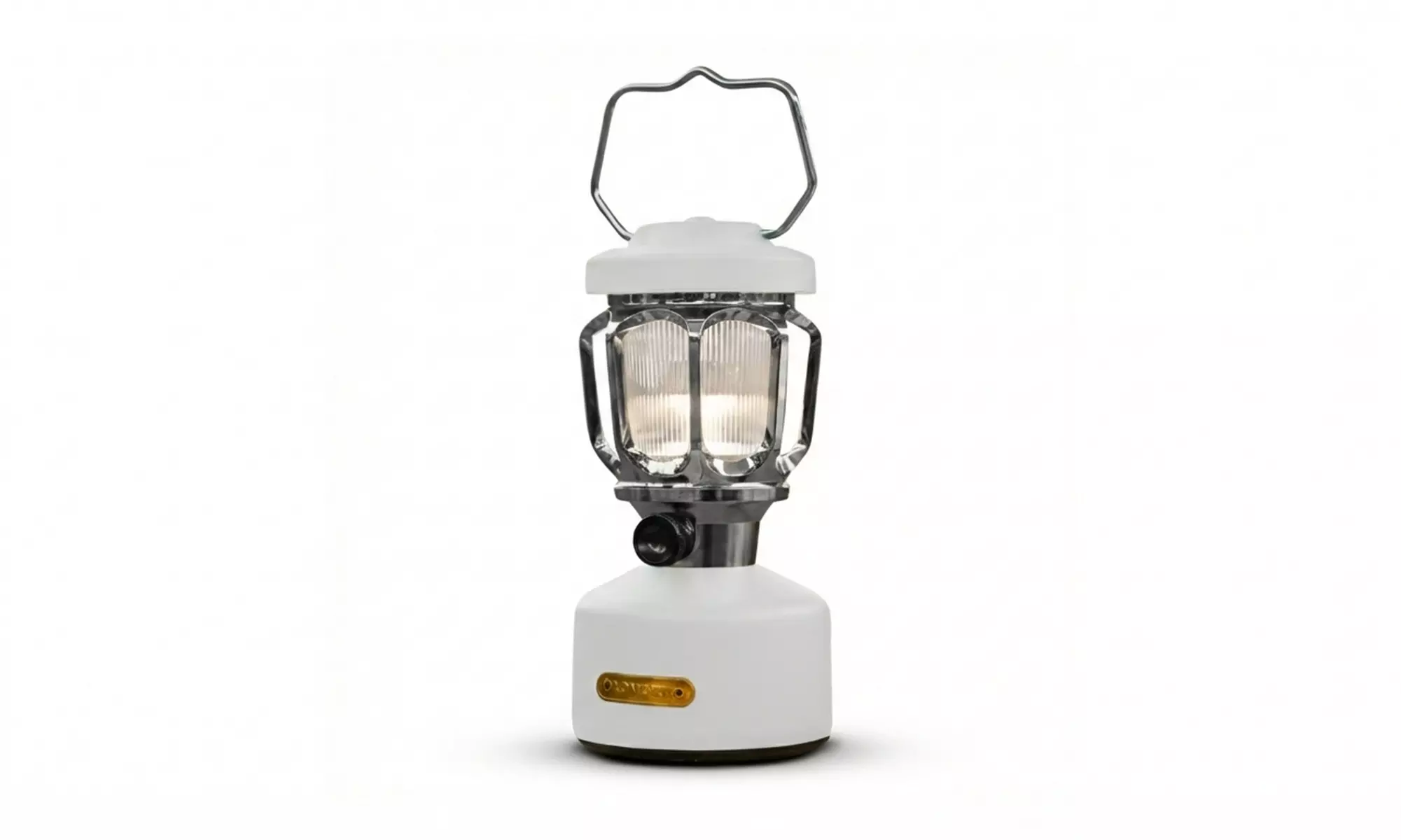 Draagbare vintage led-lantaarn met ingebouwde powerbank