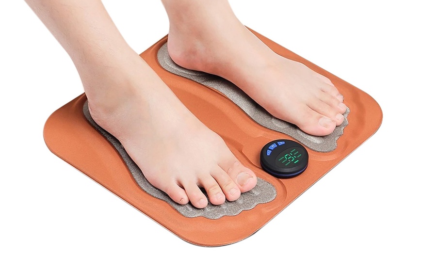 Image 10: Electronic Foot Massager Mat, 3D Comfort Design with LCD Screen