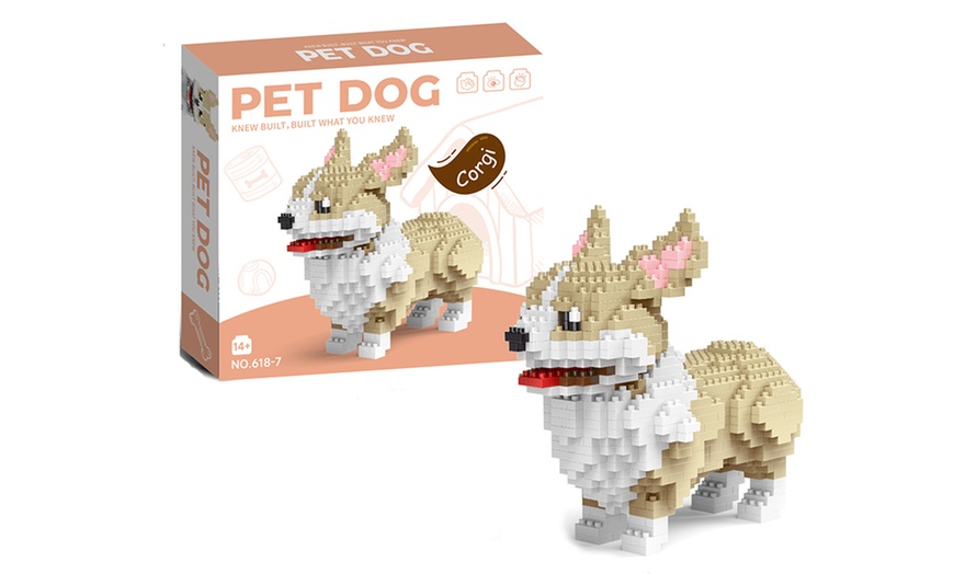 Image 7: Hund-Baustein-Set mit ca. 800 Teilen: Dachshund, Doberman oder Corgi