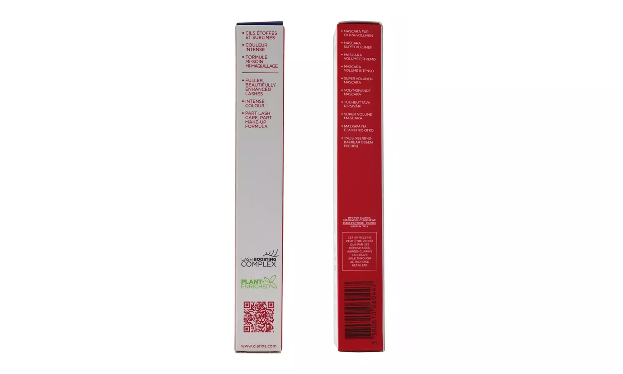 Clarins Supra Volume Mascara 01 Intense Black 8ml / 0.2oz (Choose Pack)