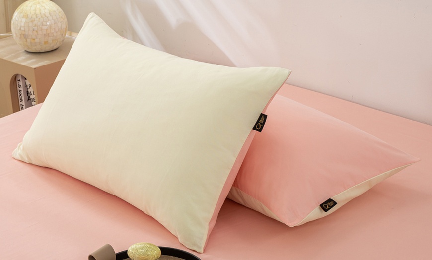 Image 11: Pure Long Staple Cotton Pillowcase Duo