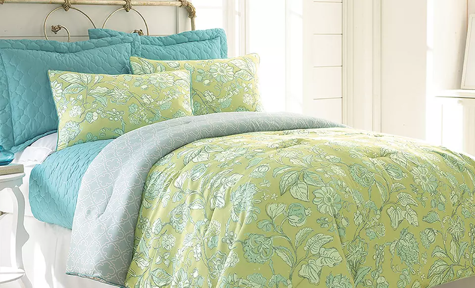 6-Piece Reversible Comforter Sets with Coverlets. Multiple Styles Available. Free Returns. - Primary Image