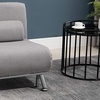 Image 5: HomCom Convertible Single Sleeper Chair Sofa Bed