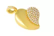 Crystal or Heart Locket 32 GB Flash Drive - Second Medium