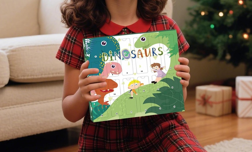 Image 4: Dinosaur Advent Calendar, Festive Decor 