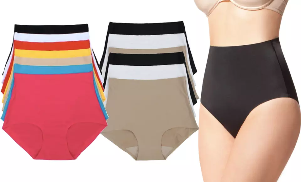 High-Waisted Tummy-Control Panties (6-Pack) - Primary Image