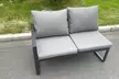 Aluminum Garden Sofa Set with Adjustable Dining Table - Image 6