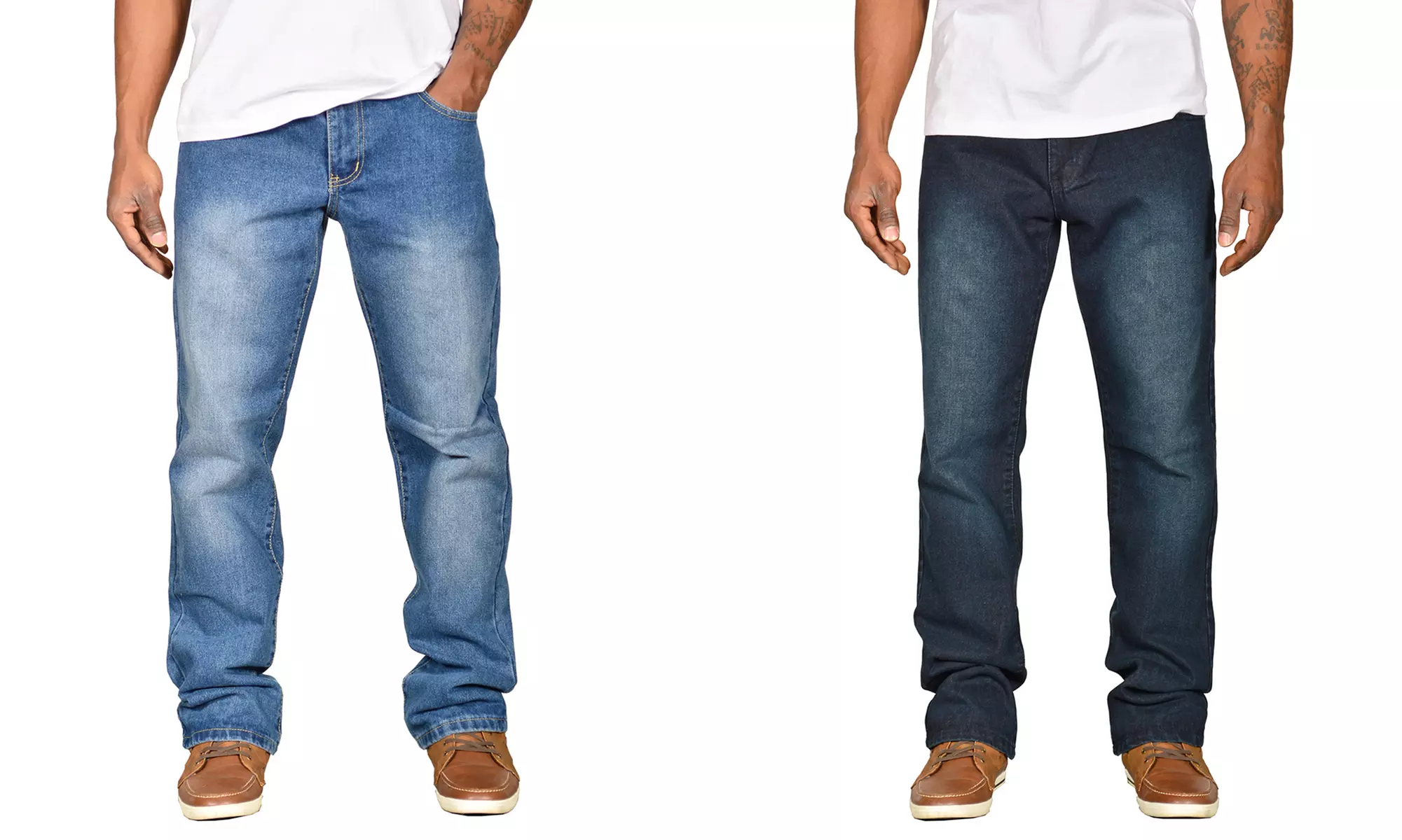 Buy 1 Get 1 Free: Unlimited Patience Straight-Fit Jeans (Sizes 40 & 42) - Primary Image