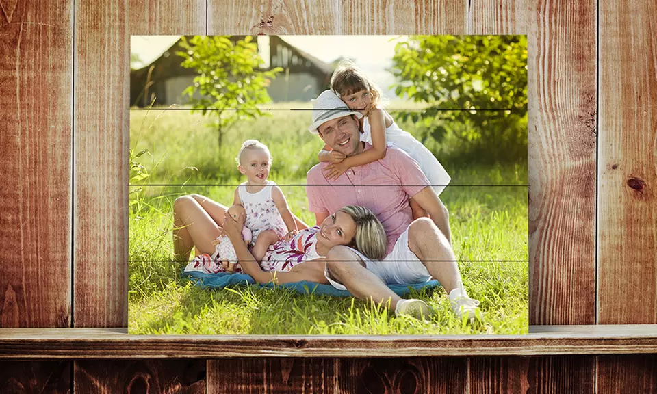Custom Wood Prints with Free Gift Bag from Photography.com (Up to 80% Off). Three Options Available. - Primary Image