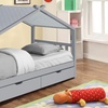 Image 3: Milverton Children's Storage House Bed with Optional Tent and Mattress