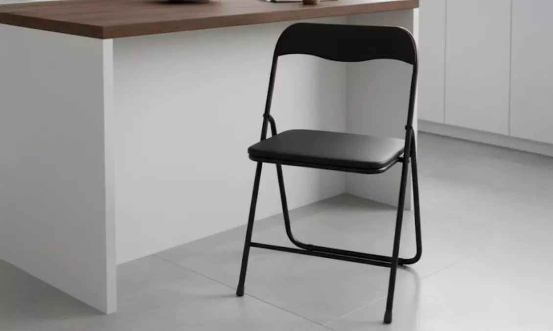 6 sedie pieghevoli imbottite in metallo